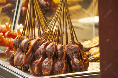 上海古鎮特色食物雞肫攝影高清攝影大圖